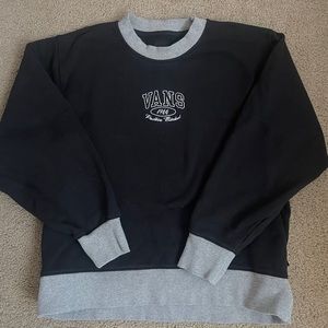 Vans Crewneck Logo Sweatshirt with Gray Detailing